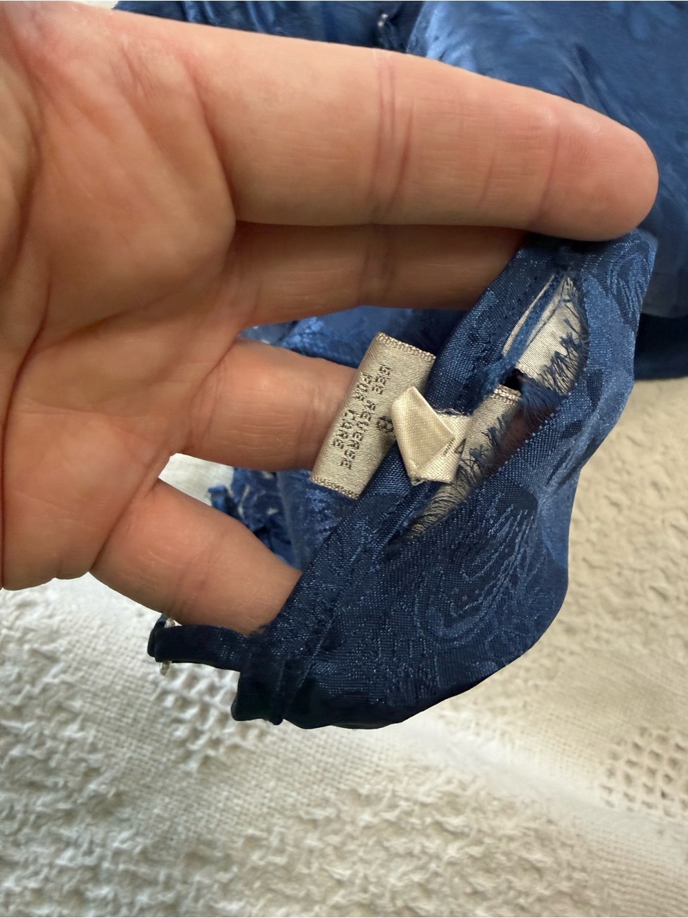 Lingerie Cacique Blue Lacey Nightie Slip Dress (8) - Picture 5 of 8